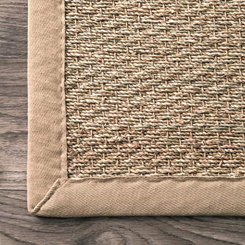nuLOOM Elijah Seagrass Natural Runner Rug, 2' 6" x 8', Beige Pricepulse