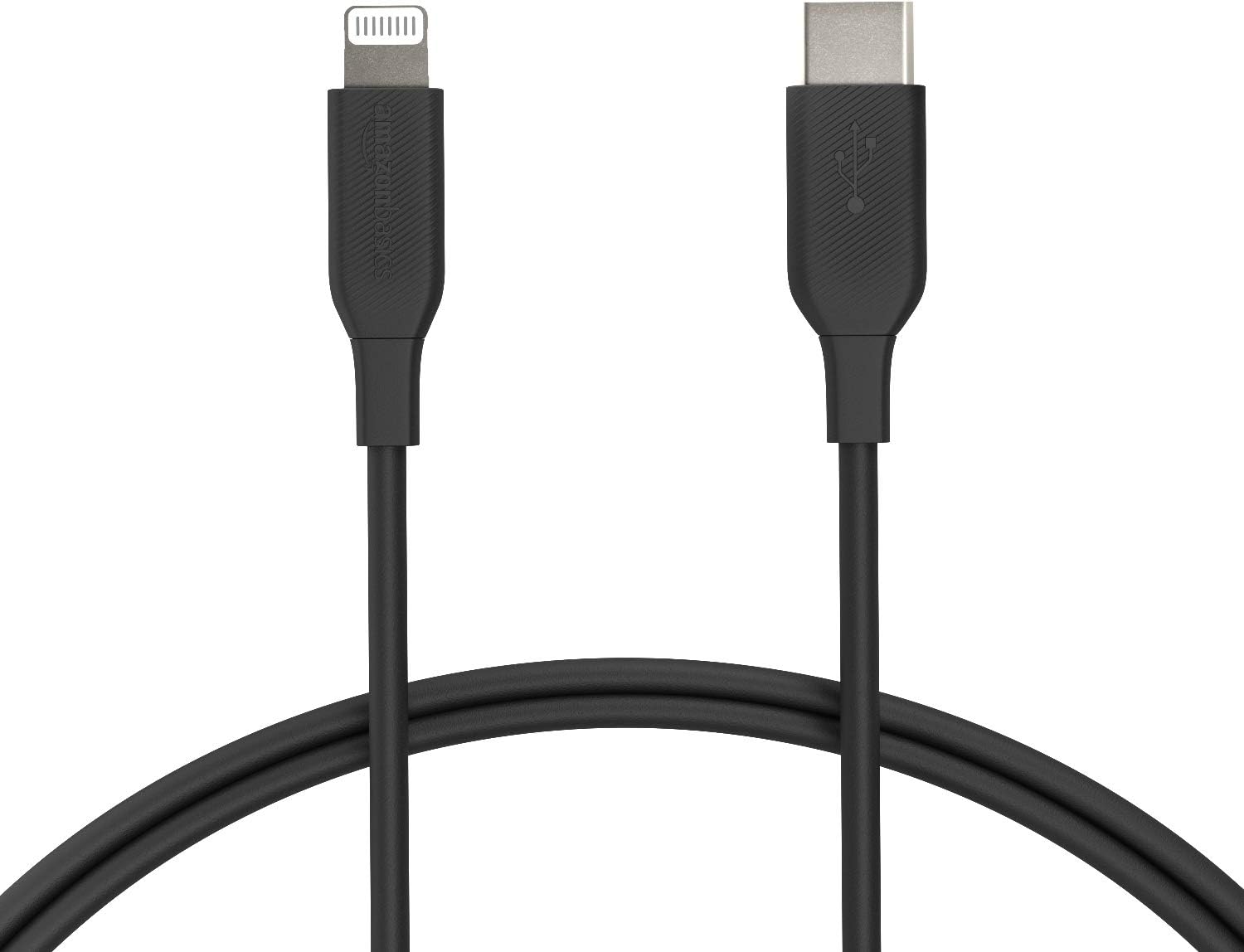 AmazonBasics USB-C to Lightning Cable, MFi Certified Apple Charger for iPhone 11 Pro/11 Pro Max - Black, 3-Foot