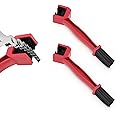Ziciner 2 PCS Bike or Motorcycle Chain Washer, Motorcycle Chain Gear Dirt Clean Brushes, Universal Bicycle Chain Cleaning Brush Tool for Mountain Bike Heavy Duty Motorcycle (Red)