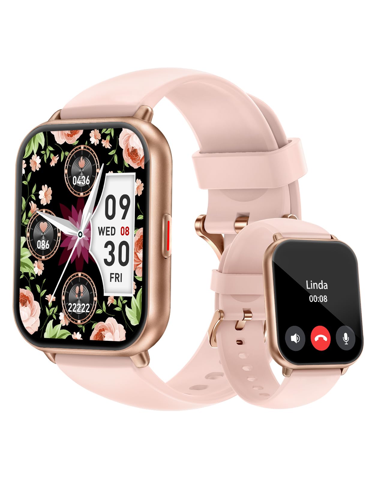 Cloudpoem Smart Watch Answer/Make Calls,1.85" Touch Screen Smart Watches for Women Men with Heart Rate SpO2 Sleep Monitor Fitness Watch Step counter 100+ Sport Modes Notification for Android iOS