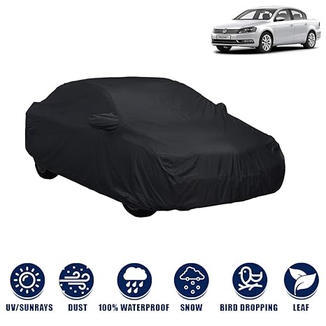 Kingsway Fully Waterproof Car Body Cover with Mirror Pockets for