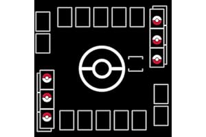 Jedaloke Playmat for Game Cards, 2 Player Gaming Mat Board Trading Card Game Stadium (Black THK 3mm)