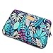 CoolBELL 13.3 Inch Laptop Sleeve Case with Colorful Leaves Pattern Ultrabook Sleeve Bag for Women Men Teens,Blue