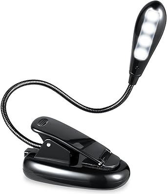lampara de lectura lightsgoal 4 led book light 2 modos brillo usb lamparas de lectura clip para leer cable usb incluidos