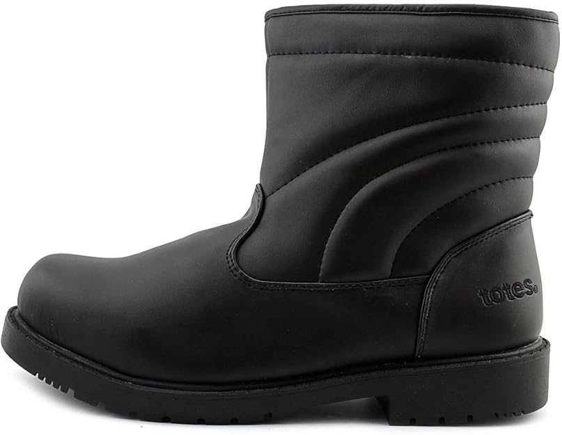 totes surface men's water resistant winter duck boots
