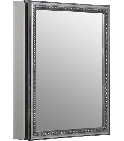 Armoire à Pharmacie Kohler 2967-BR1, 20x26 Pouces, Bronze Frotté, Avec Miroir, Encastrable
