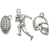 Ball Sports Charms-60pcs Alloy Ball Games Football Sports Charms for Crafting DIY Necklace Earrings Bracelet Jewelry Making Accessaries (M131)