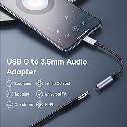 bakibo USB C to 3.5mm Jack Headphone Adapter, USB C