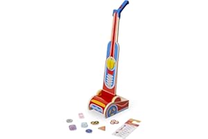 Melissa & Doug Wooden Vacuum Cleaner Play Set (10 pcs)