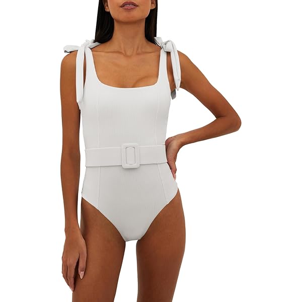 ワンピース dium. bustier set knit one-piece SIMKHAI Noa Belted Bustier One-Piece Swimsuit - Bergdorf Goodman