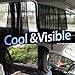 aokway Car Sun Shade, Car Side Window Shade Mesh Magnetic Universal Fit for rv Truck UV Protection 2 PCS(Front)
