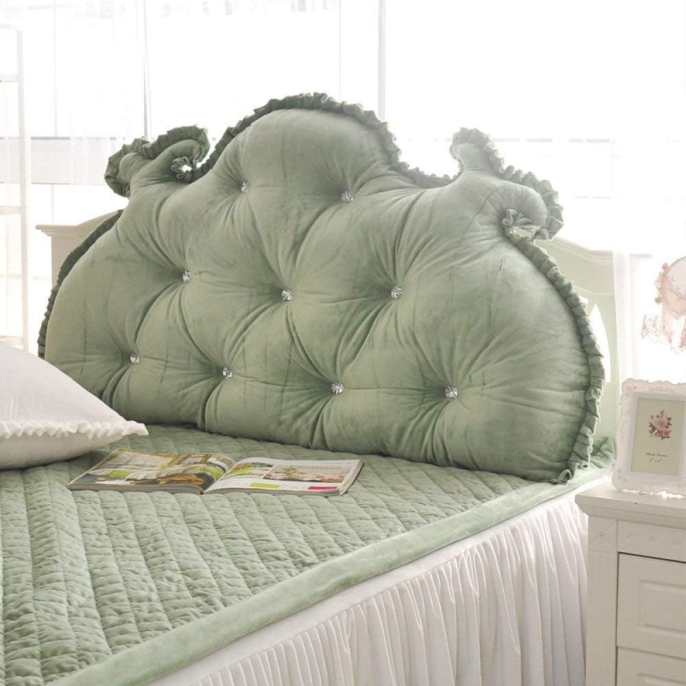Reading Pillow Princess Room Bedside Backrest Soft Cotton Headboard Cushion King Size Velvet
