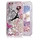 Case Compatible for iPhone 6 6S Case, Crazy Panda 3D Creative Luxury Bling Glitter Sparkle Case Infused with Glitter and Stars Moving Quicksand (no Liquid Design) - Fairy Girl