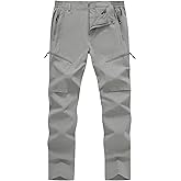 YSENTO Men's Cargo Hiking Pants Lightweight 5 Zipper Pockets Stretch Quick Dry Camping Fishing Travel Pants