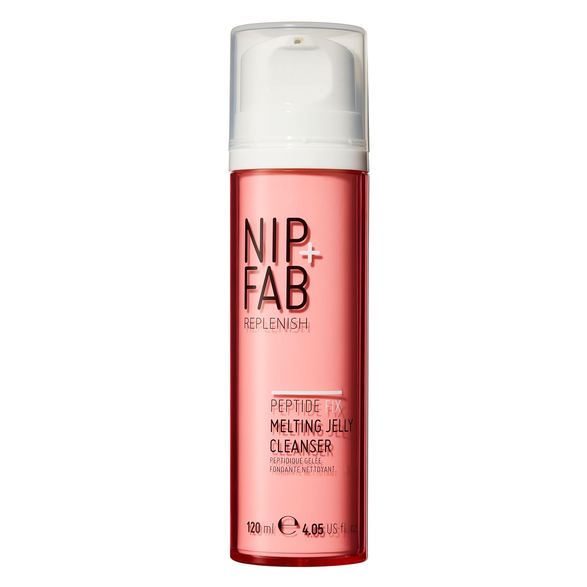 Nip+Fab Peptide Fix Melting Jelly Cleanser, 120 ml, with mix of Peptides, Suitable for All Face Skin Types, Hydrates and Plumps, Anti Pores, Anti-Aging, Boosting Collagen Production