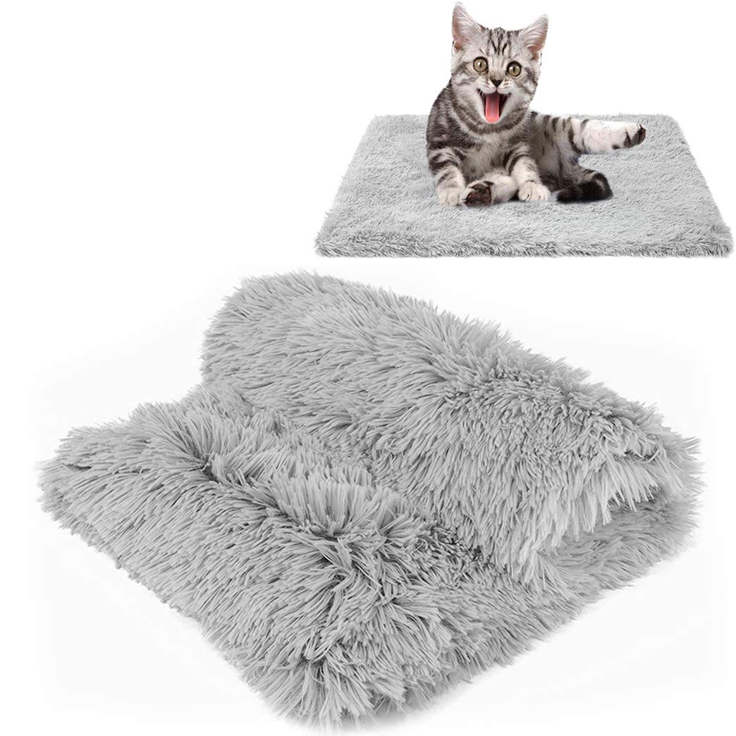 CHMMY Fluffy Dog Blanket, Soft Cat Blanket, Fleece Blanket, Washable Dog Blankets for Sofas, Soft Warm Mat for Pets, Dogs, Cats, Puppies 78x54cm