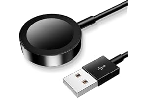 XIWXI 𝟐𝟎𝟐𝟓 𝐔𝐩𝐠𝐫𝐚𝐝𝐞𝐝 for Apple Watch Charger Magnetic Fast Charging Cable [Portable] Magnetic Wireless Charging Compatible with iWatch Series Ultra/10/9/8/7/6/SE/SE2/5/4-[1.5M] Black