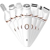 Electric Razors for Women, 7-in-1 Painless Body Shaver for Women, Rechargeable Hair Removal kit for Facial, Legs, Bikini, Armpits