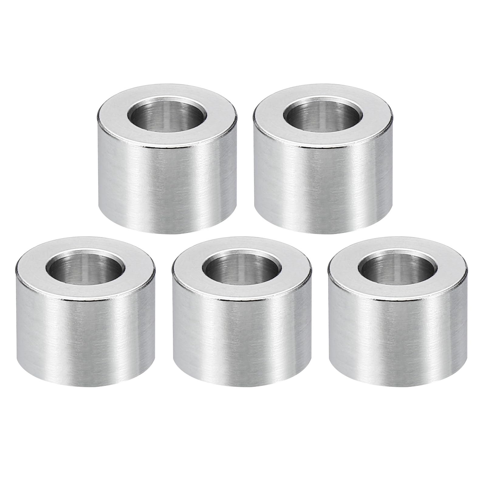 PATIKIL M8 Stainless Steel Spacers, 5Pcs Metal Spacer Stainless Steel 8.2mm ID x 16mm OD x 12mm L Stainless Steel Spacer Screw Standoff for 5/16" or M8 Screw