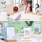 Greyoe Wooden Place Card Holders Set of 10 Table Number Cards Organizer view 7