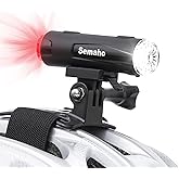 Semaho 2in 1 Rechargeable Helmet Light with Bracket Mount Night Bike Light Riding Safety 5 Warning Light Modes IP66 Waterproo