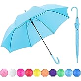 RUMBRELLA UV Stick Umbrella Auto Open UPF 50+ with J Hook Handle 51IN
