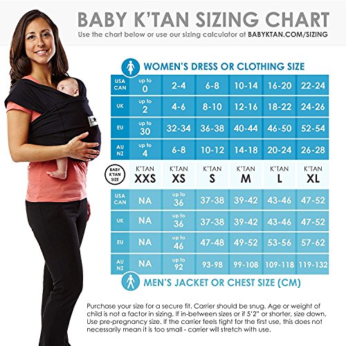 image for Baby K'tan Original Baby Wrap Carrier, Infant and Child Sling - Simple