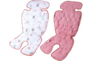 LAT LEE AND TOWN Universal Baby Stroller Cooler Pad Summer Gel Baby Car Seat Cooler Mat Cooling Seat Liner for Baby Dining Chair, Child Safety Seat (Pink-Princess)
