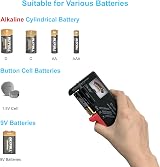 DLYFULL Universal Battery Tester for AAA AA C D 9V and Button Cells view 2
