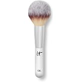IT Cosmetics Heavenly Luxe Wand Ball Powder Brush #8 - Pore-blurring Finish | Luxe Makeup Brush for Loose Setting + Pressed Powder, Foundation + Bronzer, Ultra-soft Synthetic Fibers, Cruelty-free