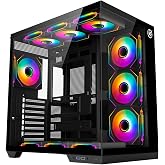Gabinete Kalkan Skye Preto Aquário ATX USB 3.0 Sem Fans KLK00041