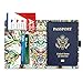 MoKo Passport Holder, PU leather Travel Case Cover for Passport, Lucky Tree