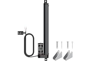 Justech 12V Heavy-Duty Linear Actuator 330LBS/1500N-12inch/300mm Silent IP65 Electric Actuator with Brackets for Electric Windows, RV Adjustments, Solar Trackers, Industrial Machinery