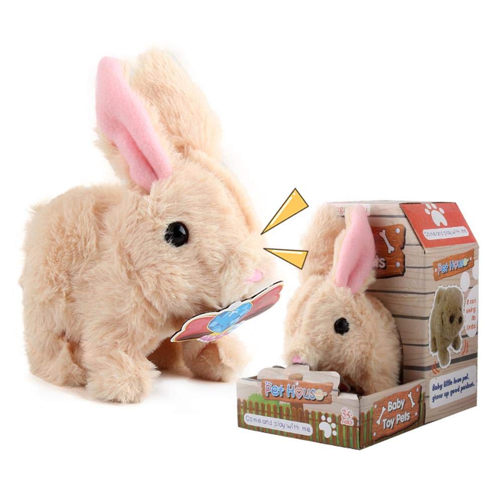 Plush Bunny Kids Toys, Hungry Bunnies, Plush Interactive Toys Plush Animal Toy Interactive Robotic R
