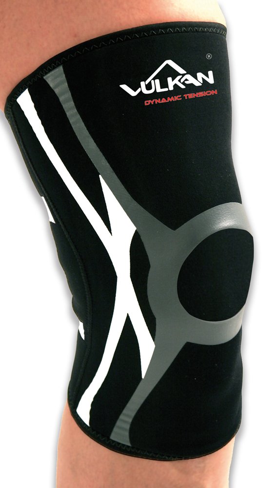 Vulkan Classic Calf/Shin Support, Medium, 34 to 38 cm, Breathable Lower Leg Brace for Stability and Support when Running or Walking, Athletic Compression Sleeve for Exercising and Working Out