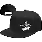Snapback Hats for Men Flat Bill Hats for Men Fitted Hat Black Baseball Hats Hip Hop Caps