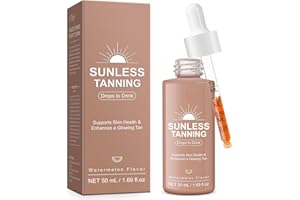 NINSIEC Tanning Drops to Drink for Face & Body - Natural Sunless Tanning Drops with Enhancing Your Natural Skin Tone, for All Skin Types
