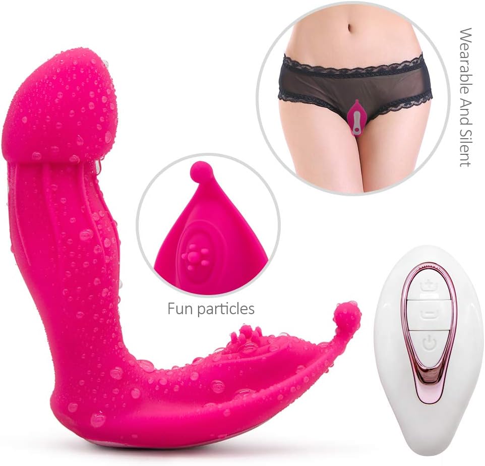Wireless 12-Speed Vibration Wearable Toys Remote Control Wearable Personal Mini Invisible Mssage Tool for Women, Whisper Quiet Electric Stimulation Massage Neck, Shoulder, Back and Muscle Pain