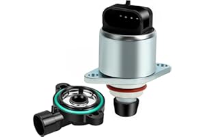 NPAUTO Idle Air Control Valve and Throttle Position Sensor Compatible with 1999 2000 2001 2002 Chevy Silverado Suburban Avalanche Tahoe Camaro GMC Sierra Yukon XL 1500 2500 3500, Firebird AC234 217-1806