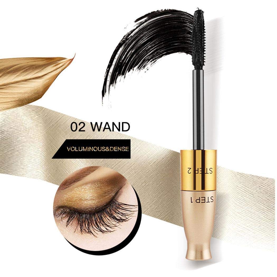 Dadiku Waterproof Mascara Lasting Thick Curling Eyelash Double Head Mascara Mascaras