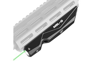 Votatu M9L-G 1600 Lumens Light Laser Combo Compatible with M-Lok Rail Surface, Tactical Flashlight and Green Laser Sight for Rifle, Strobe Function, Magnetic Rechargeable,IIIA Class Laser Output ≤5mw