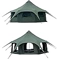 Kanggogo Cotton Canvas Tent Bell - Yurts Breathable and Windproof,Glamping for 6/8/10Person Family Camping