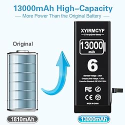 XYIRMCYF 13000mAh Super Capacity Battery Compatible