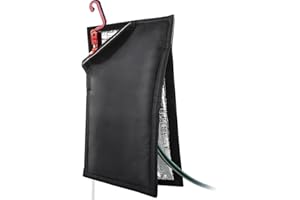 I FRMMY Insulated Outdoor Faucet Cover for RV Park & Yard Hydrant, 25”H x 13.5”W, Freeze and Heat Protector for Winter & Summer, Ideal for Garden, Lawn, and Sprinkler Systems