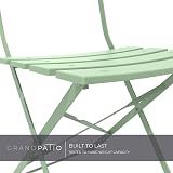 Grand Patio Folding Bistro Set 3 Pieces - Weather Resistant - Sage Green view 5