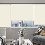 SMONTER 100% Blackout Waterproof Window Roller Shade 91cm x 200cm Beige view 7