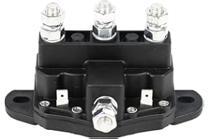 ADORISH Relay Winch Motor Reversing Solenoid Switch Intermittent Duty 12V 6 Terminal Reverse Polarity DC Contactor 24450 214-1211A11 214-1231-A11 2141211A1106 214-1211A11-06
