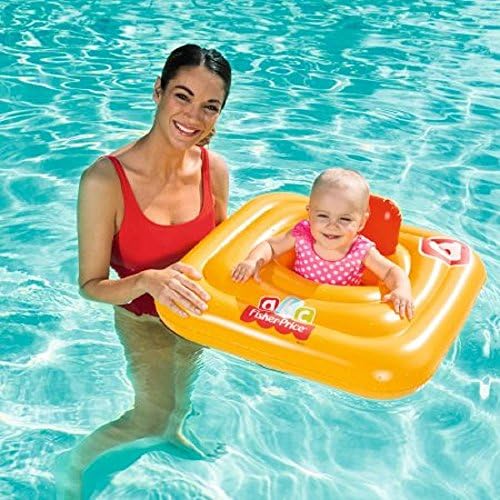 Fisher Price Baby Seat Float swim safe baby support step A Diaper Style seat25"x25" 3 Ring