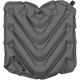 KLYMIT V Seat - Portable, Inflatable Padded Cushion Seat, Perfect for Air Travel, Camping, Backpacking and Bleacher Seats