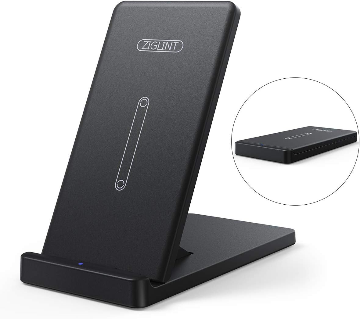 Discount Ziglint Wireless Charger Qi Enabled Foldable Charging Stand With Dual Coils Compatible With Iphone X Xr Xs Xs Max 8 8 Plus 10w Fast Charging For Samsung Galaxy S10 S9 S9 S8 No Ac Adpater Home Audio Theater Large